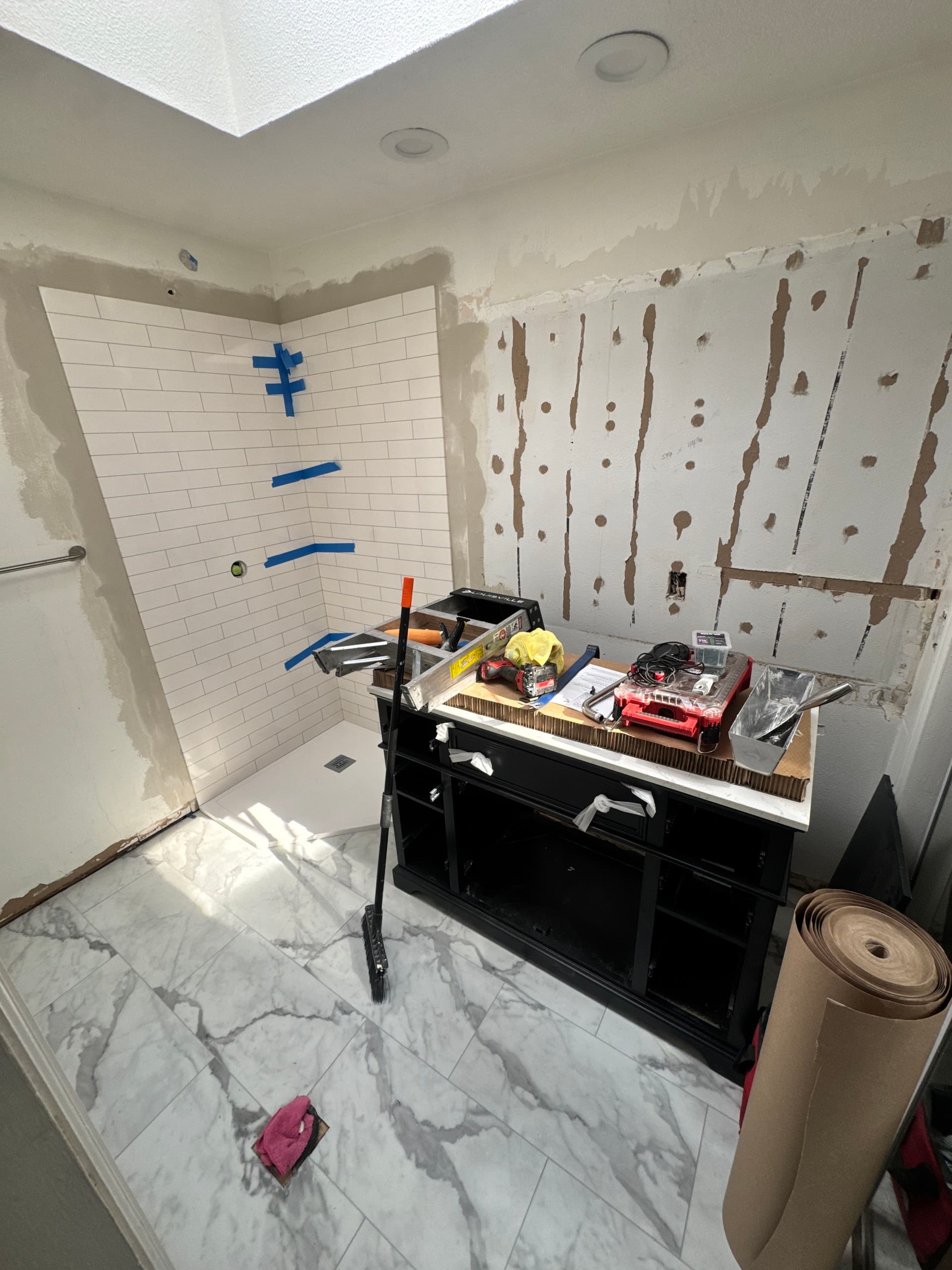 Gallery photos for Full Bathroom Gut and Rebuild After Water Damage: Image #1