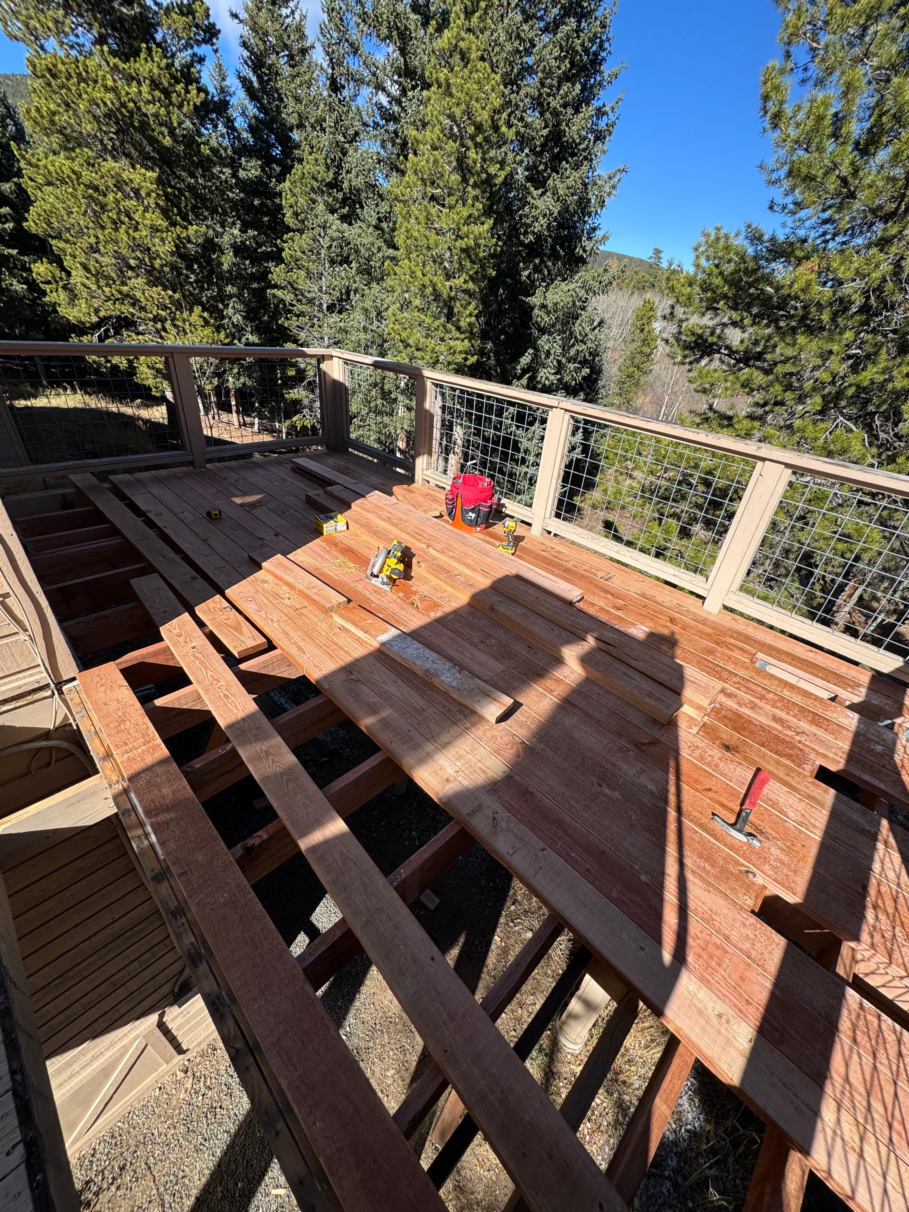 Project Deck Joist Replacement and New Surface Boards on a Mountain Home Deck image