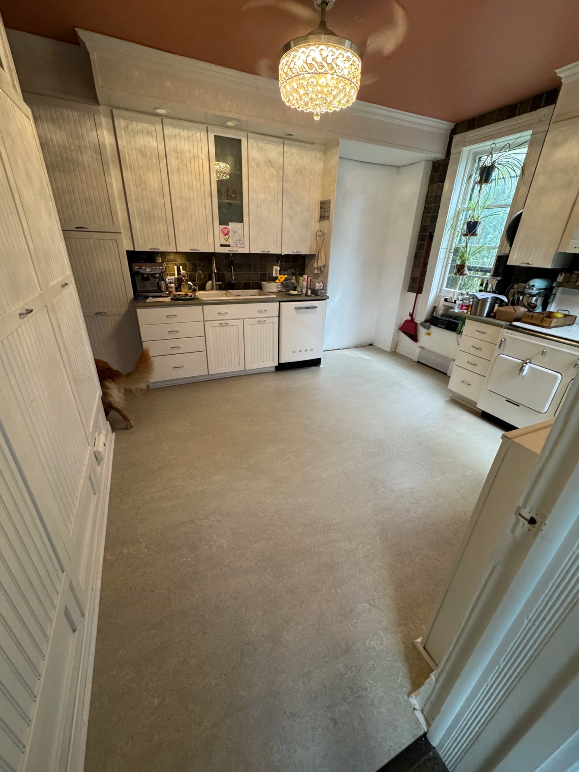 New Kitchen Floor and Shoe Base Trim Done Right image