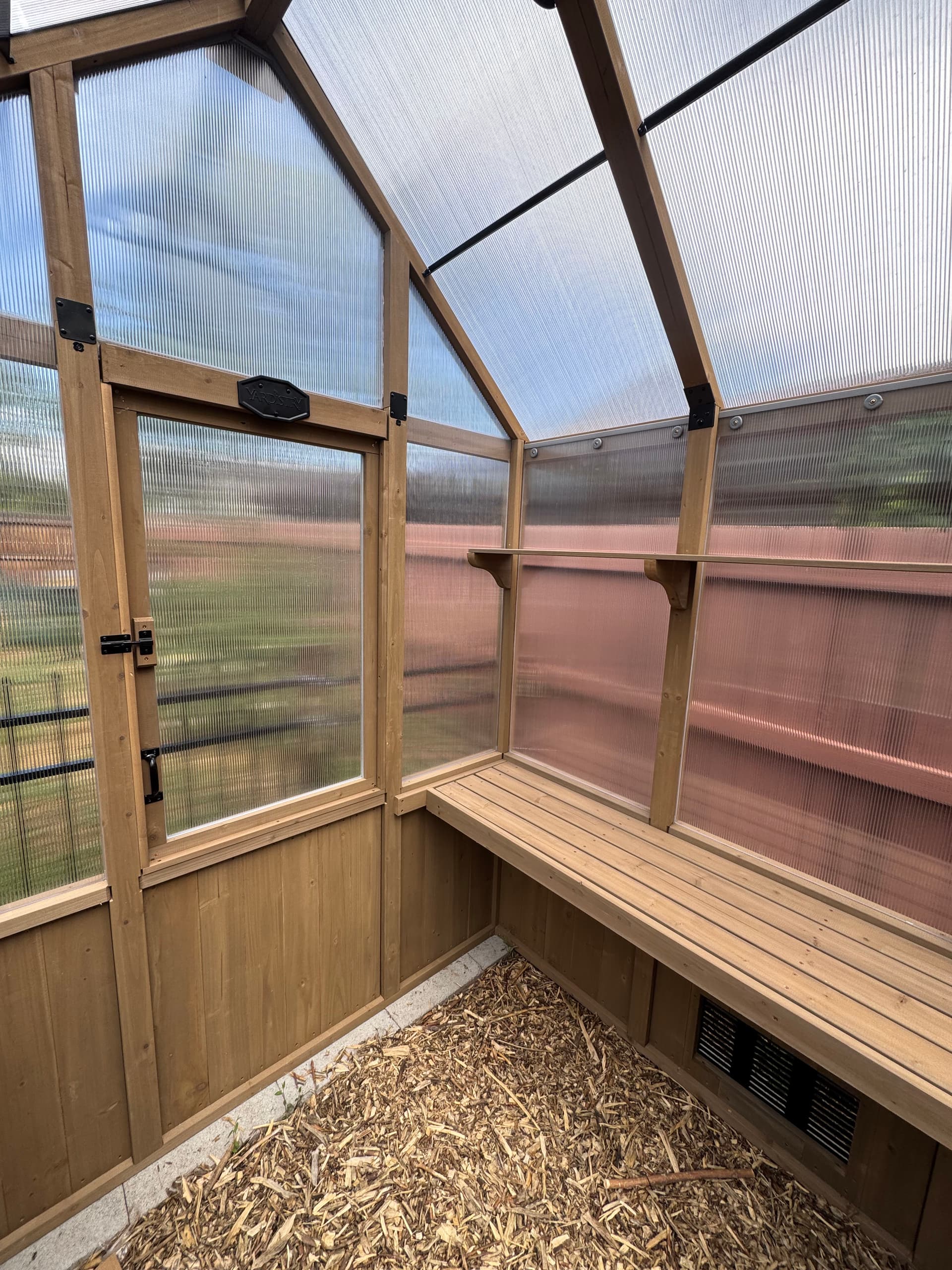 Gallery photos for Custom Backyard Greenhouse Build with Wood Framing and Polycarbonate Panels: Image #2